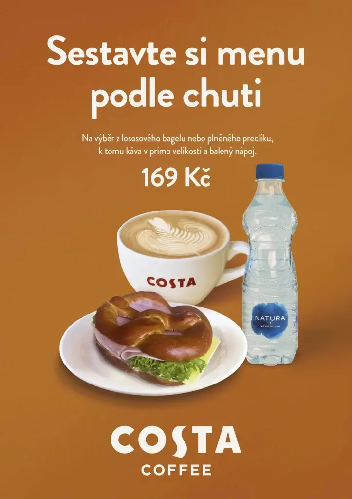 Chuť na svačinu nebo lehký oběd? Zkuste Costa Coffee meníčko