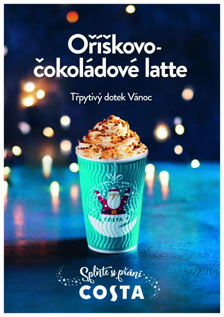 Oříškovo-čokoládové latte pro výjimečné okamžiky