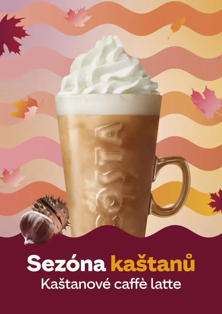 Kaštanové caffe latte