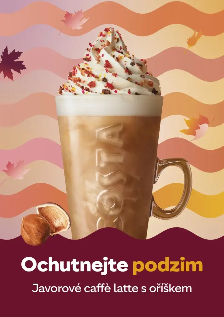 Javorové caffè latte s oříškem